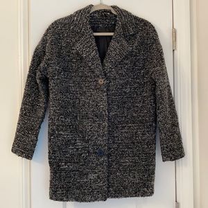 H&M wool-blend boucle coat